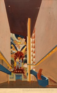 Uden titel vægmaleristudie, ca. 1939. af Unbekannt