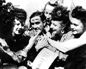 VE Day-fejring, Paris, 8. maj 1945 af Unbekannt