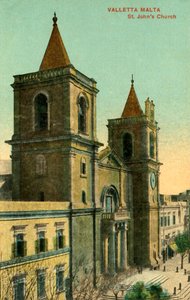 Valletta Malta - St. Johns Church, c1918-c1939. af Unbekannt
