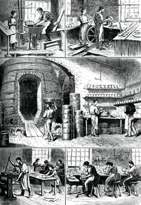 Forskellige keramikprocesser, c1880 af Unbekannt