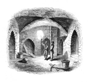 Vault under Old House of Lords, 1845 af Unbekannt