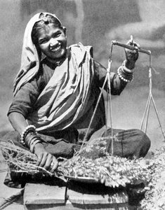 Grøntsagssælger, Jaipur, Indien, 1936 af Unbekannt