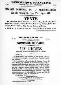 Vente, fra franske politiske plakater af Pariserkommunen, maj 1871 af Unbekannt