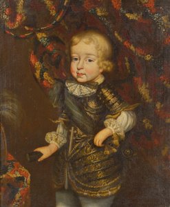 Victor Amadeus I 1587-1637, hertug af Savoyen, som spæd, 1600-tallet. af Unbekannt