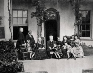 Victor Hugo, fransk romanforfatter, i eksil på Guernsey, 1866 af Unbekannt