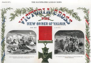 Victoria Cross, britisk pris for tapperhed, 1857 af Unbekannt