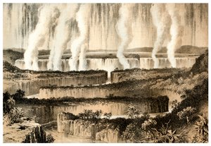 Victoria Falls of the Zambesi, 1883 af Unbekannt