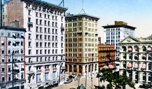 Victoria Square, St James Street, Montreal, Canada, omkring 1900-tallet af Unbekannt