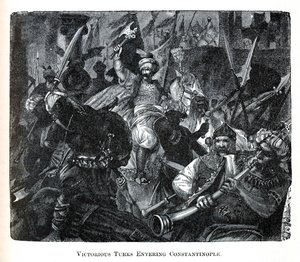 Sejrrige tyrkere på vej ind i Konstantinopel, 1882 af Unbekannt
