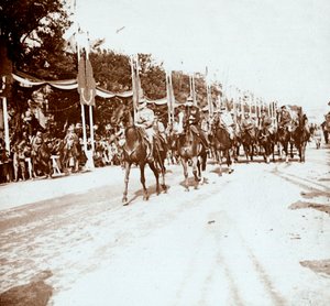 Sejrsparade, Paris, Frankrig, c1918-c1919 af Unbekannt