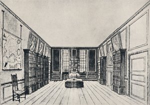 Udsigt mod Themsen i Samuel Pepyss Library, York Buildings, 1928 af Unbekannt