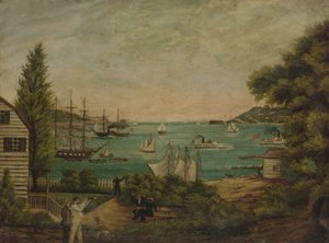Udsigt fra Staten Island, ca. 1855. af Unbekannt