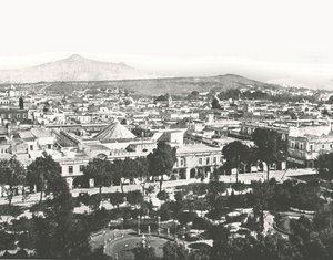 Udsigt fra katedralen, Puebla, Mexico, 1895. af Unbekannt