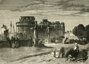 Udsigt i Nantes, 1890. af Unbekannt