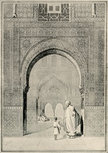 Udsigt i Hall of the Two Sisters, 1800-tallet, 1907. af Unbekannt