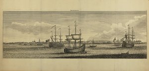 Udsigt over Archangelsk, ca 1770 af Unbekannt