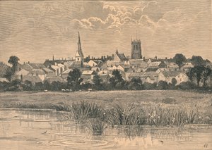 Udsigt over Dorchester, 1800-tallet af Unbekannt