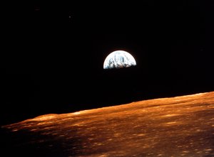 Udsigt over Jorden fra Apollo 10 i kredsløb om Månen, 1969 af Unbekannt