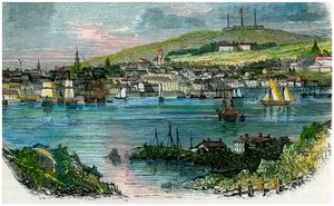 Udsigt over Halifax, Nova Scotia, c1870 af Unbekannt