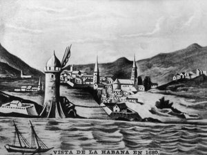 Udsigt over Havana, 1680, 1920