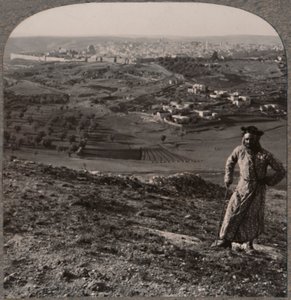 Udsigt over Jerusalem fra Mount Scopus, c1900 af Unbekannt
