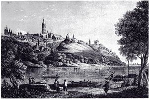 Udsigt over Kiev, 1835 af Unbekannt