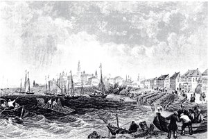 Udsigt over Kostroma, ca 1835 af Unbekannt