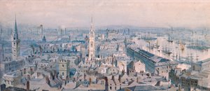 Udsigt over London af Unbekannt
