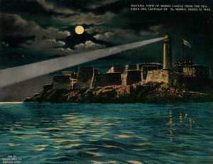 Udsigt over Morro Castle fra havet, Havana, Cuba, c1920 af Unbekannt