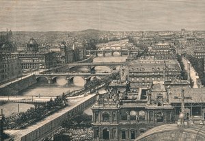 Udsigt over Paris, viser de syv broer, 1882 af Unbekannt