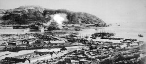 Udsigt over Port Arthur, Manchuriet, 1904. af Unbekannt