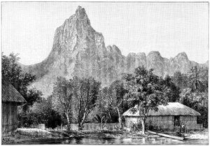 Udsigt over Tahiti, 1898 af Unbekannt