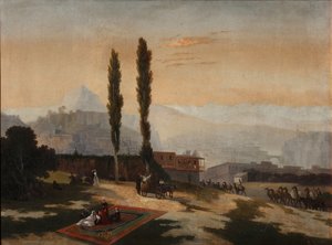 Udsigt over Tiflis, 1890 af Unbekannt
