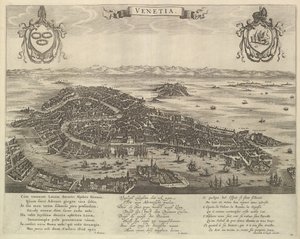 Udsigt over Venedig, midten af det 17. århundrede. af Unbekannt