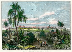 Udsigt over Vera Cruz, ved den Mexicanske Golf, Mexico, c1880 af Unbekannt