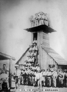 Udsigt over et spansk fort, 1800-tallet, 1920