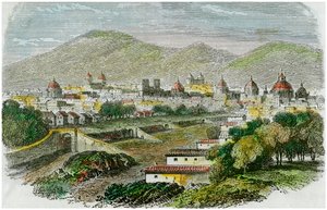 Udsigt over byen Cuzco, Peru, c1875 af Unbekannt