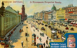 Udsigt over hovedstæder: Nevsky Prospect, Skt. Petersborg, c1900 af Unbekannt