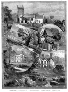 Udsigt over Sandringham, Norfolk, 1887 af Unbekannt