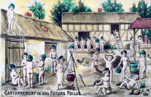 Vintage fransk postkort, c1900 af Unbekannt