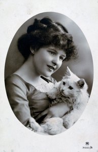 Vintage fransk postkort, c1900 af Unbekannt