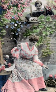 Vintage fransk postkort, c1900 af Unbekannt