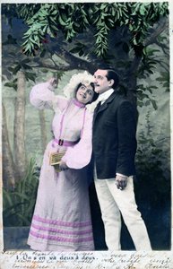Vintage fransk postkort, c1900 af Unbekannt