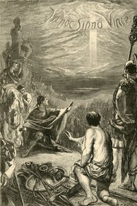 Vision af korset ved Saxa Rubra, 1890. af Unbekannt