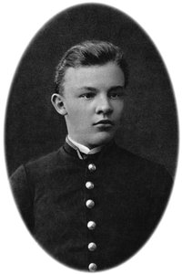 Vladimir Ulyanov Lenin som gymnasieelev, Simbirsk, Rusland, 1879 af Unbekannt