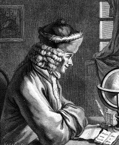 Voltaire, fransk forfatter, dramatiker, satiriker og bogstavmand fra det 18. århundrede af Unbekannt