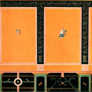 Vægdekoration, Pompeji, Italien, 1928. af Unbekannt