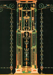 Vægdekoration, Pompeji, Italien, 1928. af Unbekannt