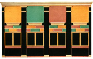 Vægdekoration, Pompeji, Italien, 1928. af Unbekannt