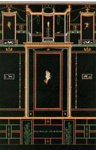 Vægdekoration, Pompeji, Italien, 1928. af Unbekannt